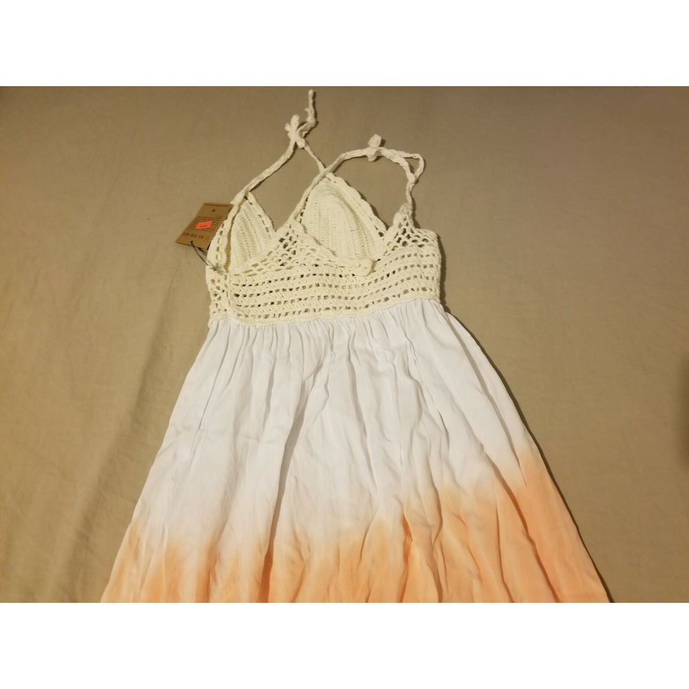 Womens New By The Sea Dress Blouse M Medium White Beach Summer